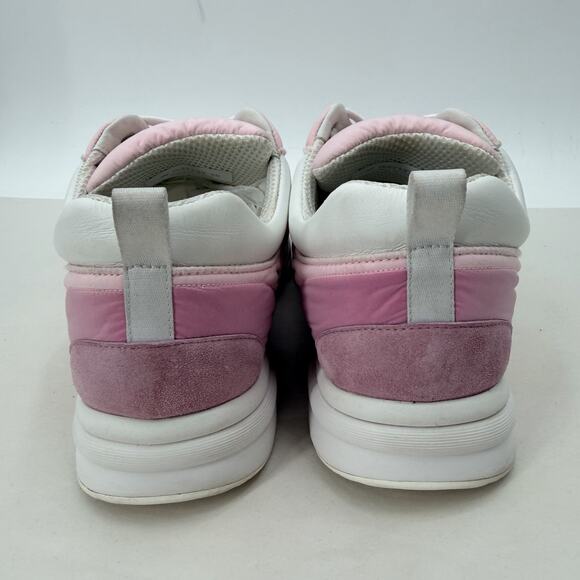 Chanel Pink Suede Calfskin & Nylon Sneakers G37137 Y55131 SIZE 46 US 13 MENS